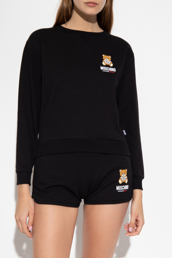 パーカー・フーディ Moschino FW22 SWEATSHIRT WITH LOGO PRINT (17087030_1486) Moschino Sweatshirt Hoodie Cotton Woman Pink V17055527 1147